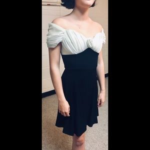 Vintage Scott McClintock B&W cocktail dress.